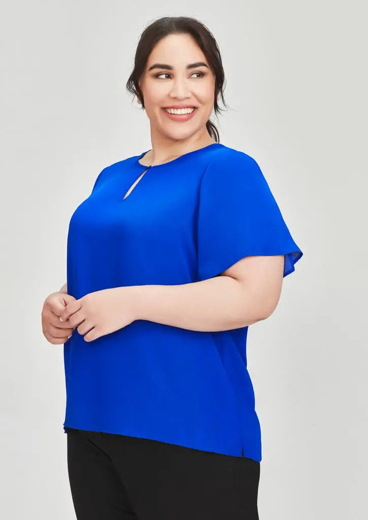 Biz Collection Vienna Womens Short Sleeve Blouse RB261LS - Flash Uniforms